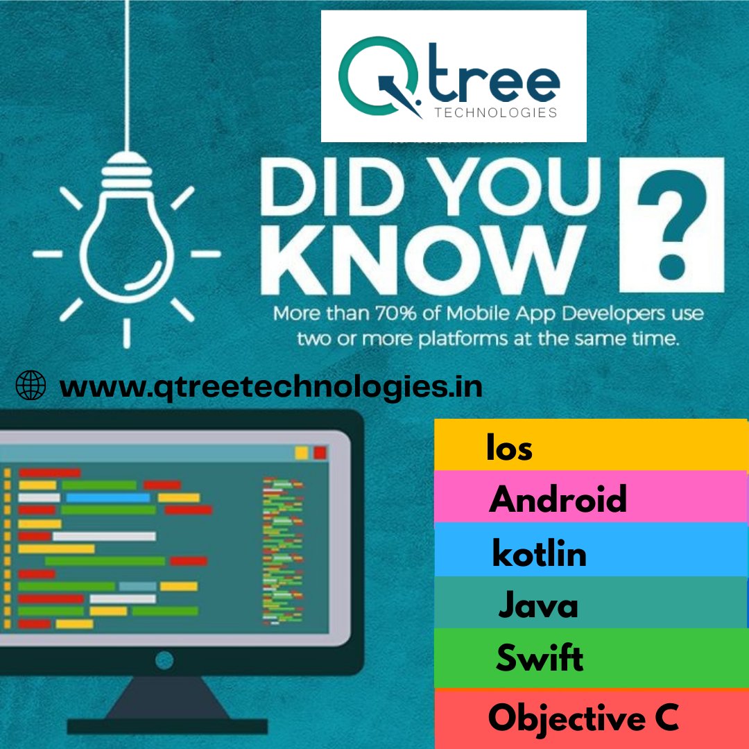 Qtreetech's tweet image. #android #androiddevelopment #androidlibraries #androidapp #mobileapplication #kotlin #java #corejava #flutter #developers #androiddevelopment #flutterforios #google #flutterfeatures #flutterdevelopers #ios #swift #objectiveC #Coimbatore #qtreetechnologies #python #training