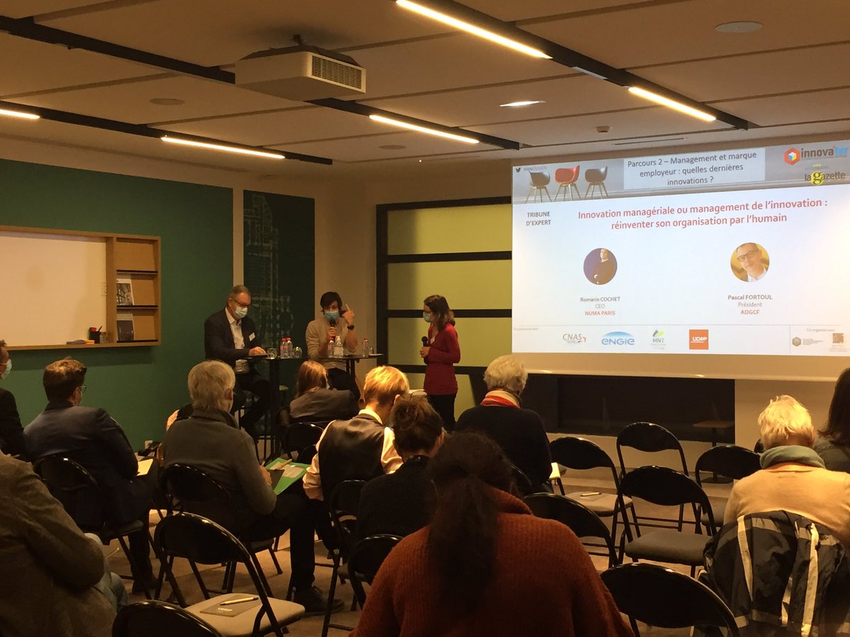 Gaz_Innovater's tweet image. #innovation managériale ou management de l’innovation ? Comment réinventer par l’humain ? Début des parcours avec @Romain_Cochet de @NUMAparis et @PascalFortoul de l’ @l_ADGCF qui partagent leur avis d’experts. #innovater