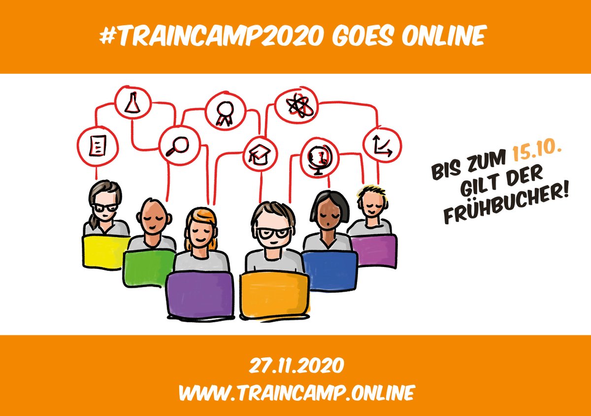 In zwei Tagen endet der Frühbucher für das #TrainCamp2020 – wer also noch 20 Euro sparen will, muss schnell sein! 😉 Infos und Anmeldung unter traincamp.online