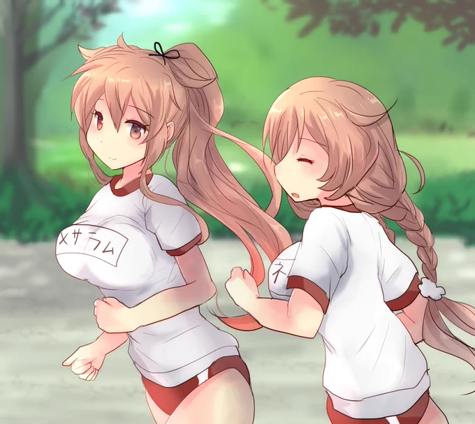 村雨ちゃんと峯雲ちゃんのスポーツの秋 