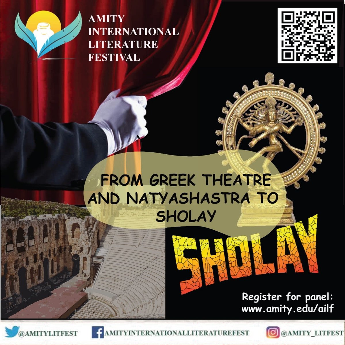 amitylitfest's tweet photo. Theater and Films: Descendants of Literature and also the Vanguard of Literature. @AmityUni
Register Yourself at- https://t.co/agpWaGveW1 #amityliteratureinternationalfestival #amityuniversity #amitynoida #amity #amityinternationallitfest #amityuniversitynoida #wewillcreatebetter https://t.co/at7MOYMEii