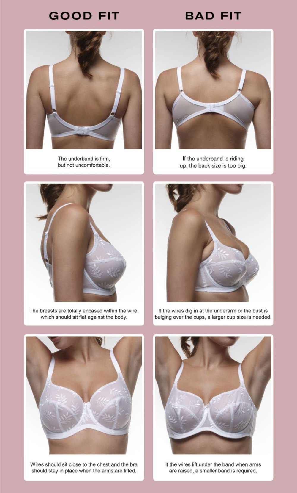 MaxCleavage.com on X: Here's some quick easy signs to look out for to know  whether you're wearing the right size or not!! ❌ Please feel free to give  us a call or