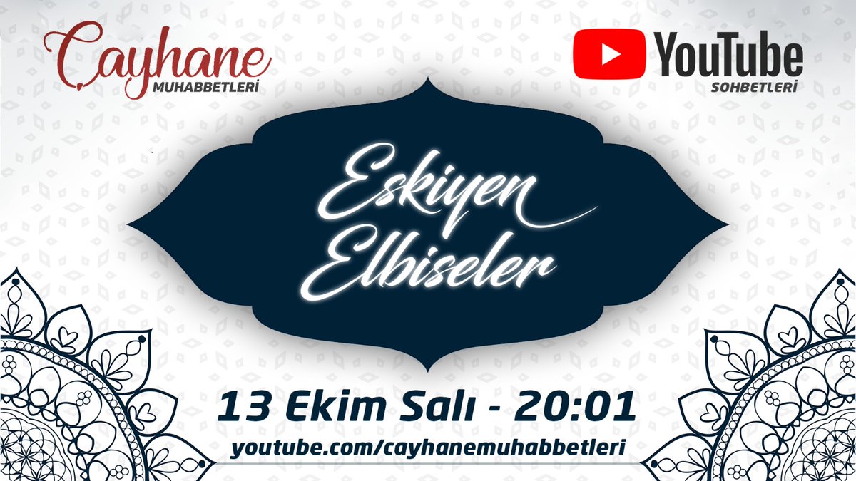 📣 Bu akşam 20:01'de Youtube canlı yayınında buluşuyoruz.  
"Sosyal mesafeye evet gönlümüze mesafeye asla!" 
#kuran #sünnet #muhabbet #sahabe