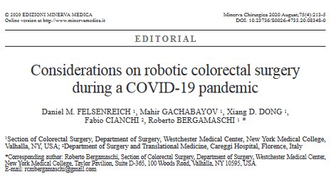 Hello everyone!👹
What do you think about this interesting article on colorectal surgery during the COVID-19 pandemic?