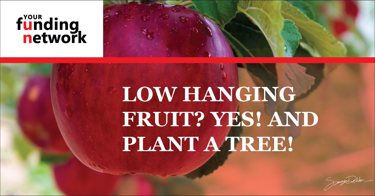 YourFundNet's tweet image. When bank robbing isn't an option, where can you get quick cash during fundraising? 'Low-hanging fruit' of course! Our resource here will help you identify and act on these quick opportunities. 
yourfundingnetwork.com/low-hanging-fr…