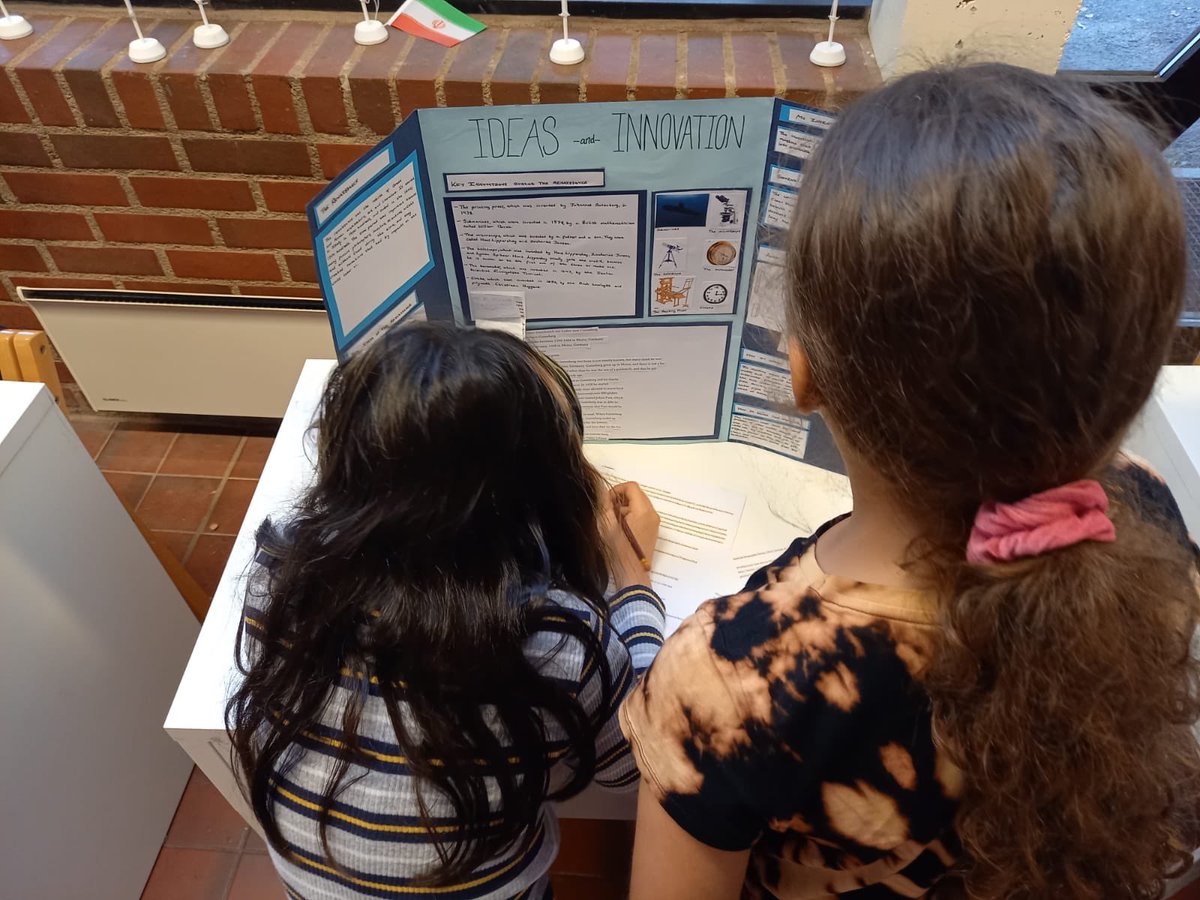 NlisOslo's tweet photo. MYP2 hosted an exhibition for their I&amp;S end of unit assessment  on the topic of 'ideas and innovation'. PYP 4-6 visited the exhibitions class by class as a museum and gave feedback.   MYP students came during their assembly time and the 8th graders brought their work to life. https://t.co/ek1UXLr6um