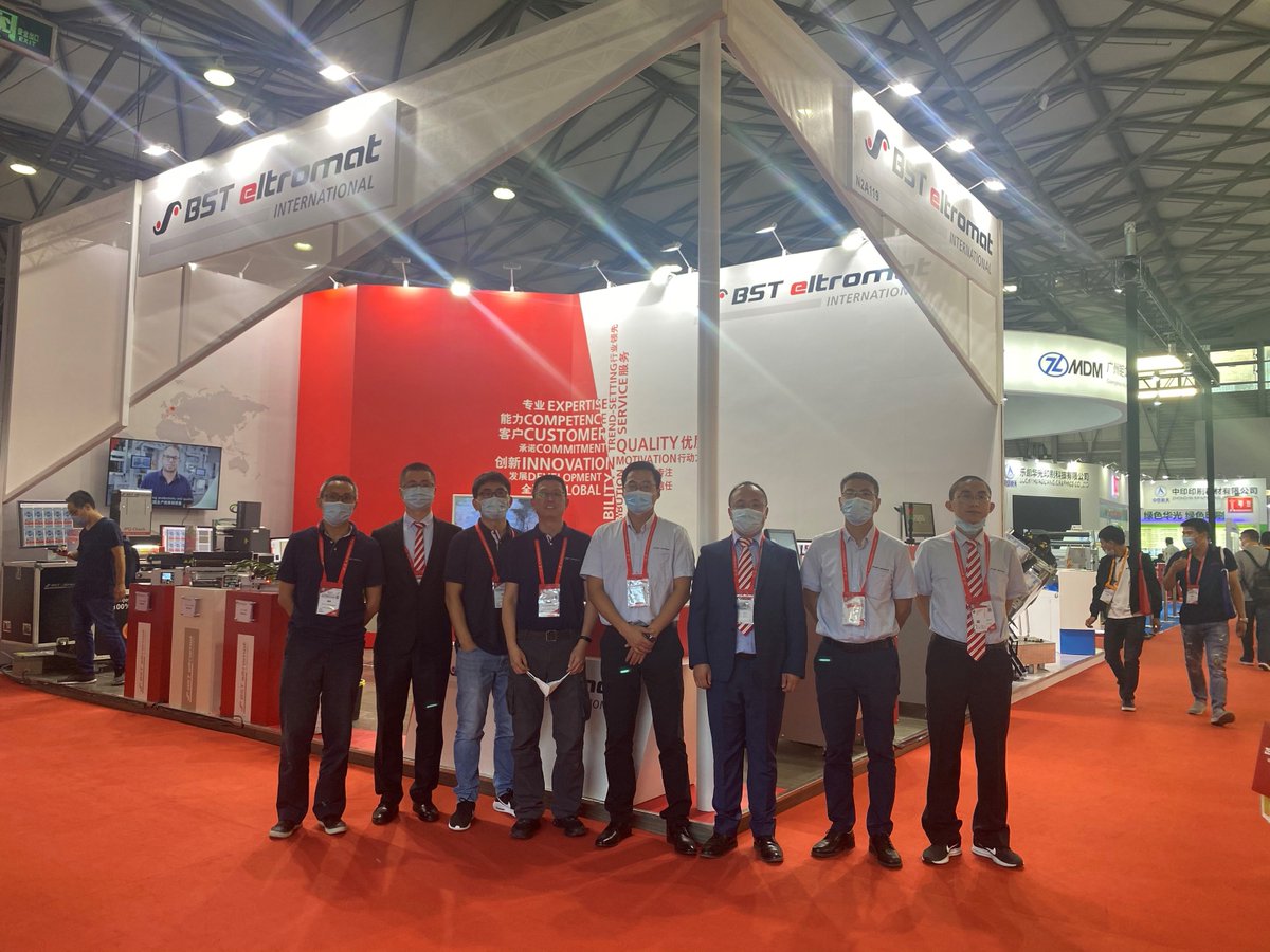 BSTeltromat's tweet photo. #BSTGroupOnTour / #AllinPrint
All in Print in Shanghai is already a complete success and shows that exhibitions work even in these difficult times.
The team of BST eltromat Shanghai is happy to be part of it and welcomes you until October 16th at our booth N2A116. https://t.co/QwtS5X5fpt