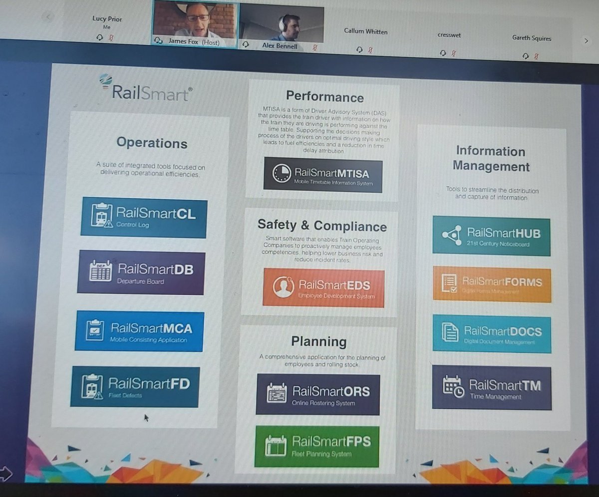 railsmart's tweet photo. @iJamesFox is live now, showcasing  @3Squared  #RailSmart 

Taking q&amp;a very soon after our live demo.

DM @railsmart  @3Squared @LUCYLucyprior if you want to know more about how our tools are at the for of the #digitalisation of #rail https://t.co/8NizXRsV4n