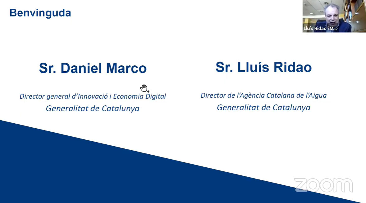 .<a href="/lluis_ridao/">Lluís Ridao</a>, director <a href="/aigua_cat/">ACA</a>, dona la benvinguda a l'#SmartCatalonia Challenge, destacant la importància de la innovació per potenciar projectes innovadors, com la gestió dels rius temporals i la reutilització, i fomentar la inversió en el territori català. #ChallengeACA