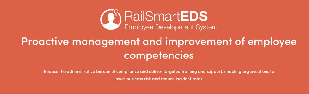 3Squared's tweet image. Our Employee Development System (EDS) is currently being demonstrated by Alex. Find out how it reduces the administrative side of compliance here - bit.ly/2GMcTgK

#RailSmart #DigitalRailway