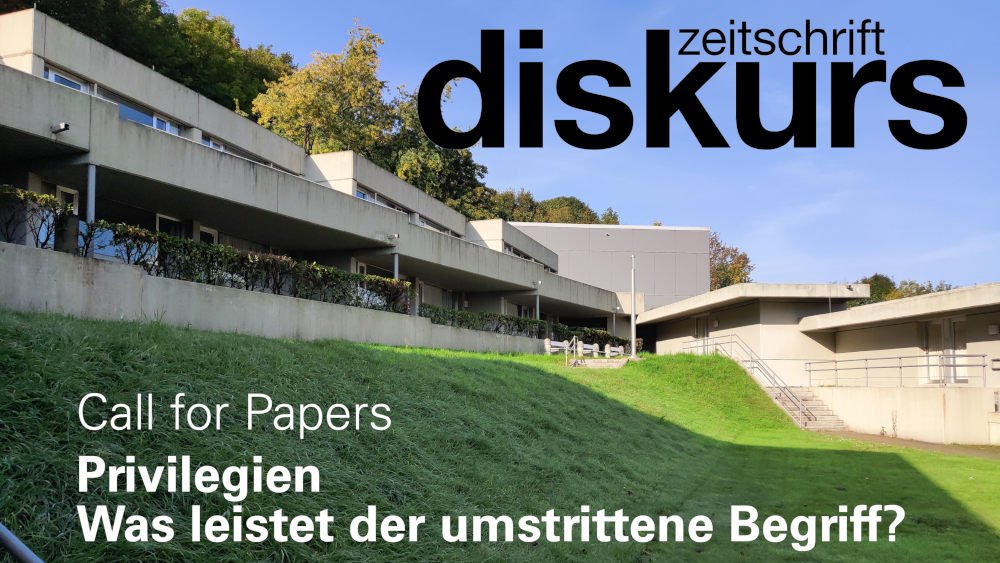 diskursjournal's tweet photo. Unser neuer Call zum Thema Privilegien - Was leistet der umstrittene Begriff? 1/

https://t.co/fOEQ7WxHcc https://t.co/ZWYMuti0kG