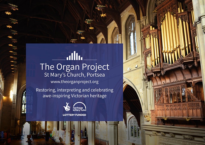 MusicPortsmouth's tweet photo. The Organ Project at St Mary’s Portsea: A live video tour of the inside of the organ in St Mary’s Church, Portsea TODAY 13 Oct 1900 @portseaparish #theorganproject https://t.co/OMq0rPITRf https://t.co/mV6Y2rkCtb