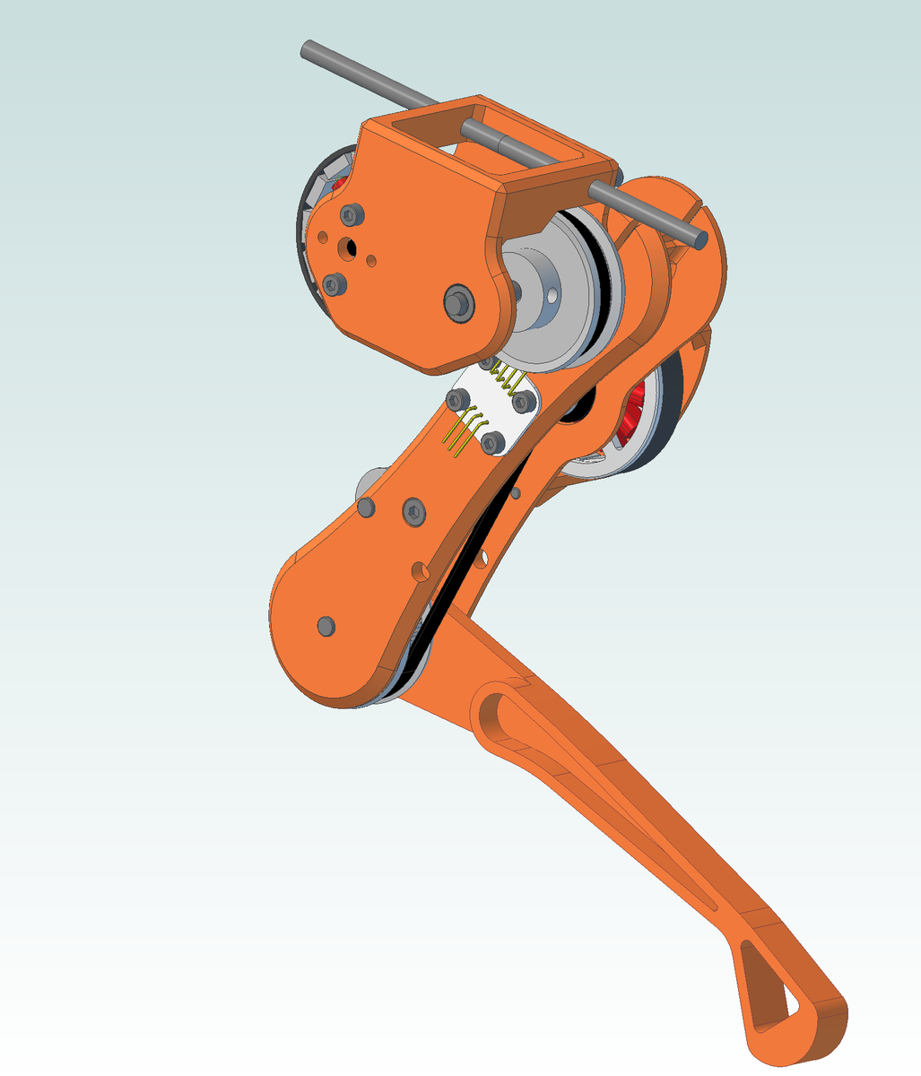 anverxt's tweet photo. Shoulder took a bit of work, still not as elegant and symmetrical as i would like. On the other hand it's smaller and less parts and reasonably printable. #spotmicrolam #3dprinting #robotics https://t.co/RKG4255ur2