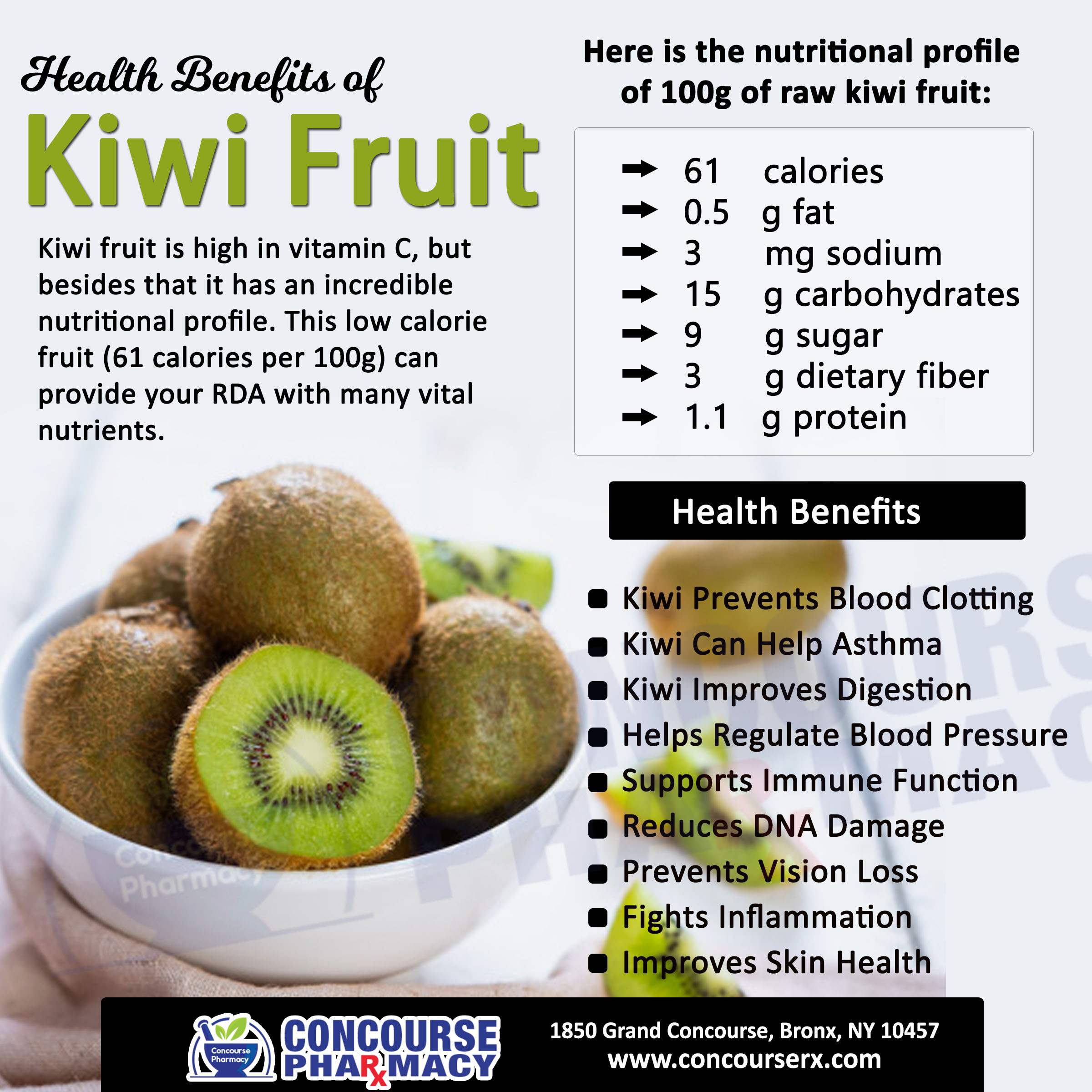 Kiwi fruit juice clearance benefits
