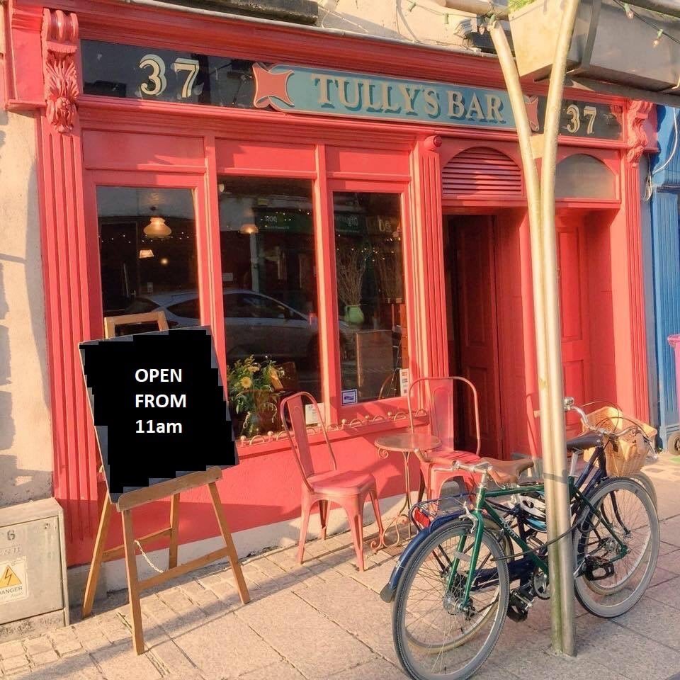 Delighted to say that we are open from 11am as normal from today.

Can't express enough how thankful we are for all the support.

Max capacity remains 15 people in our outdoor beer garden. Email booktullyswaterford@gmail.com or drop us a dm to grab a spot. Walk-ins welcome too.