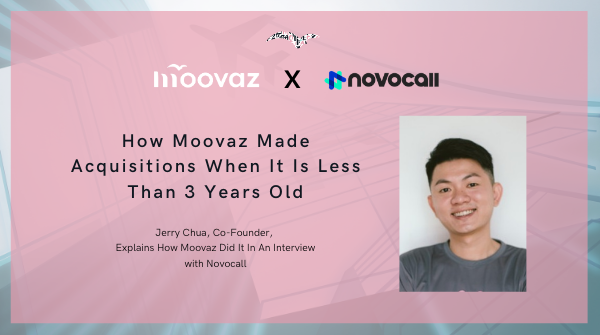 MoovazNow's tweet photo. How did Moovaz being a less than 3 year old startup make acquisitions?
This is the question our Co-Founder, Jerry Chua answers in an exclusive interview with @NovocallHQ. Read the full interview here: https://t.co/wv7uRIILRe
#novocall #internationalrelocation #moovaz https://t.co/jsZr9Gb4MJ