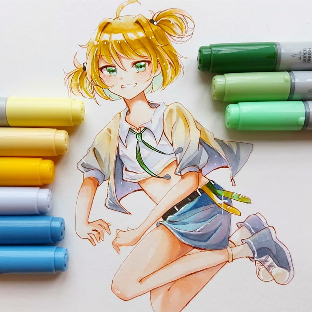 Twoucan 久しぶりのコピック絵 の注目ツイート イラスト マンガ コスプレ モデル