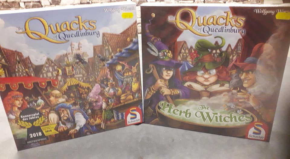 Restocks of #QuacksofQuedlinburg and the expansion #TheHerbWitches are in.
We also have the #UnlockEscapeAdventures, and many more new releases, including #ForbiddenDesert, #SushiGoParty and #Talisman.
We are open till 10pm tonight for Covid-19 safe gaming and shopping.