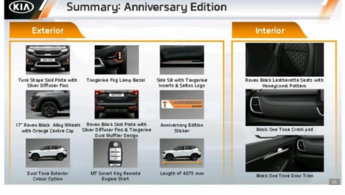 Kia is all set to launch the anniversary edition of the Seltos, details of which have been leaked on the web: bit.ly/3710DmY
#CWNews #KiaSeltos #KiaMotorsIndia #SeltosAnniversary
@KiaMotorsIN
