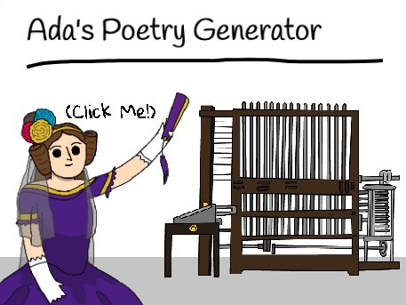 DarrenCoderDojo's tweet image. Today is #AdaLovelaceDay

That means it&apos;s the perfect day to do the &quot;Ada&apos;s Poetry Generator&quot; Scratch project. 

projects.raspberrypi.org/en/projects/po…

#MyCodeClub