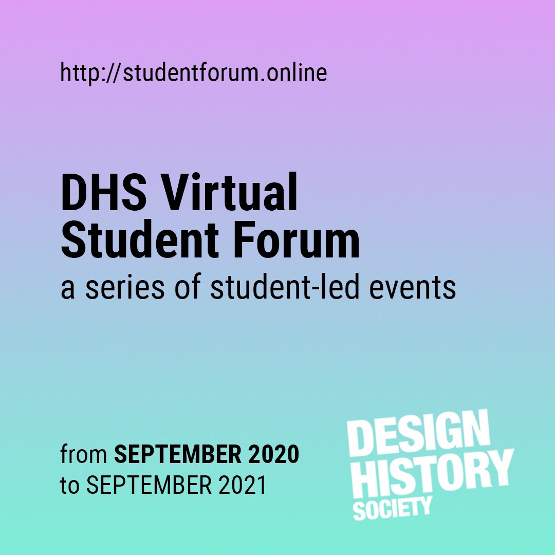 Design_inQ's tweet photo. LISTEN TO US TALK -
@dhs_ambassadors have asked us to speak about setting up & running this archive. Tune in to hear more about the backstage life of Design in Quarantine & bring questions ! Link for virtual ticket is in the bio. #dhsforum โจ๐ฒ
.
.
#digital#design#designhistory https://t.co/rensiAAWt8