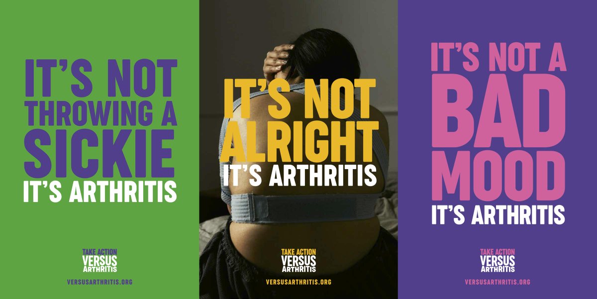 We love the "It's not alright" campaign developed by <a href="/MCSaatchiLondon/">M+C Saatchi UK</a> for <a href="/VersusArthritis/">Versus Arthritis</a> which is based on the insight that arthritis is often dismissed or downplayed, “It’s not alright” is a call-to-arms for everyone to take arthritis seriously.

#Marketing