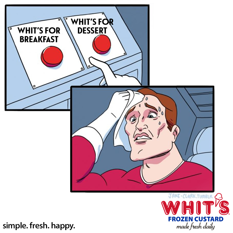 Whits_Asheville's tweet image. Can we choose both?? #WhyNotBoth #Meme #WhichButton #Whits #WhitsFrozenCustard #FrozenCustard #Asheville #AshevilleNC #WhitsAsheville #WhitsAshevilleNorth #WhitsMerrimon #AVLEats #AshevilleEats