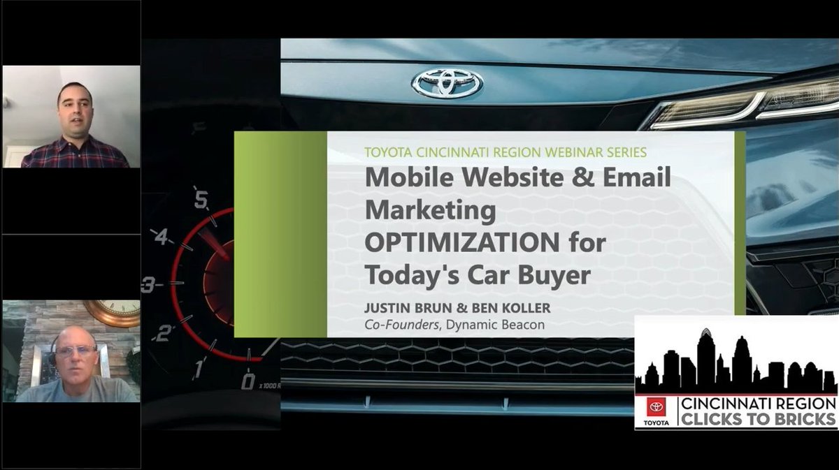 dynamicbeacon's tweet image. Join our Co-founder Justin as he presents Mobile Website &amp;amp; Email Marketing OPTIMIZATION for Today's Car Buyer to the Toyota Cincinnati Region.  

youtube.com/watch?v=nlGe05…