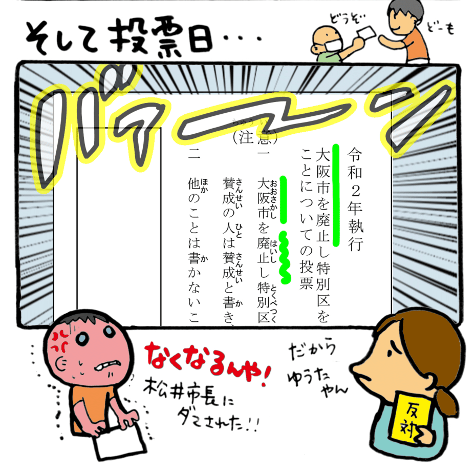 OsakaOneTeam's tweet photo. 【大阪都構想の投票用紙が変わる！】11月１日に予定されているのは２度目の住民投票です。今回は投票用紙の文言が変わります。松井市長は投票用紙の変更について、「大阪市を廃止」ではなく「大阪市役所を廃止」にできないかと主張しましたが…
https://t.co/zrSSXrtQDW
#都構想 #大阪都構想 #住民投票 https://t.co/XLPJs8APaB