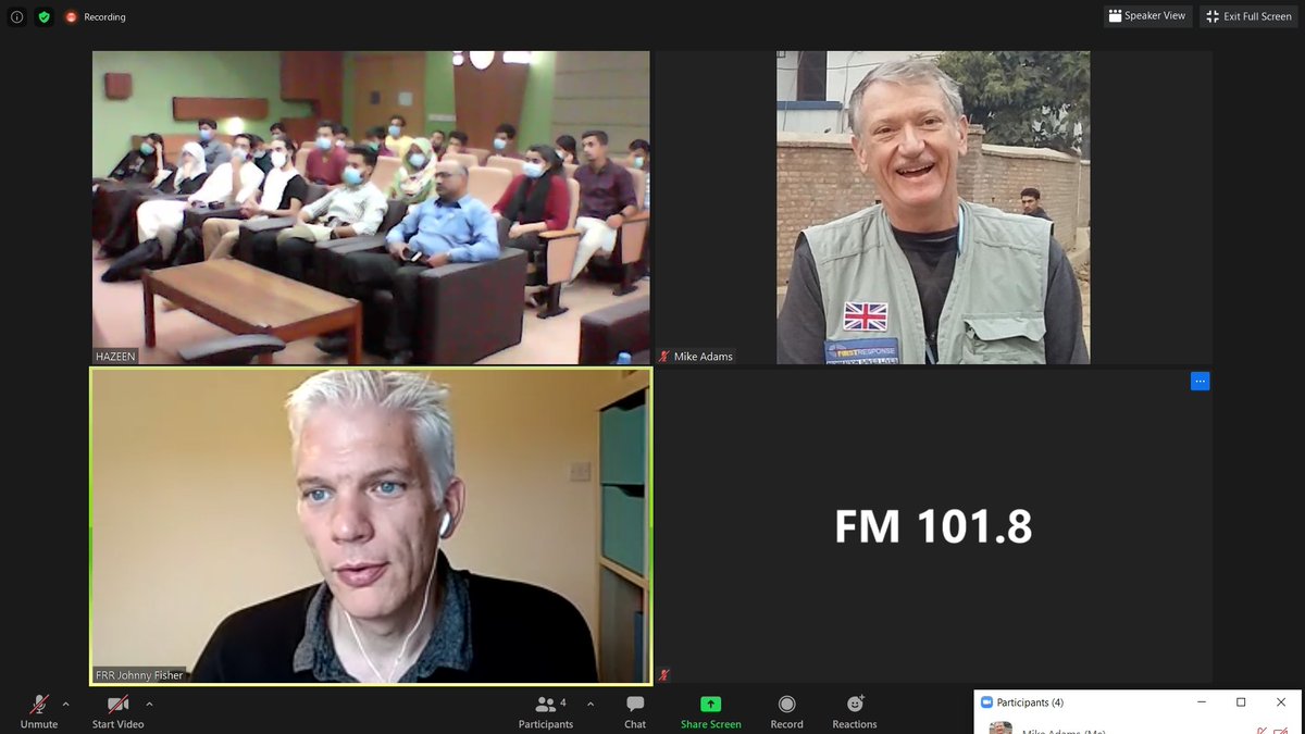 For Disaster Risk Reduction Day #DRRday FRR spoke to Media Masters students at Foundation University Rawalpindi Pakistan about the importance of building #SuitcaseRadio teams BEFORE disaster strikes to allow community engagement in disasters <a href="/CDACN/">CDAC Network</a> <a href="/UNOCHA_Pacific/">United Nations OCHA Office of the Pacific Islands</a> <a href="/IOMCwC/">IOM CwC</a>