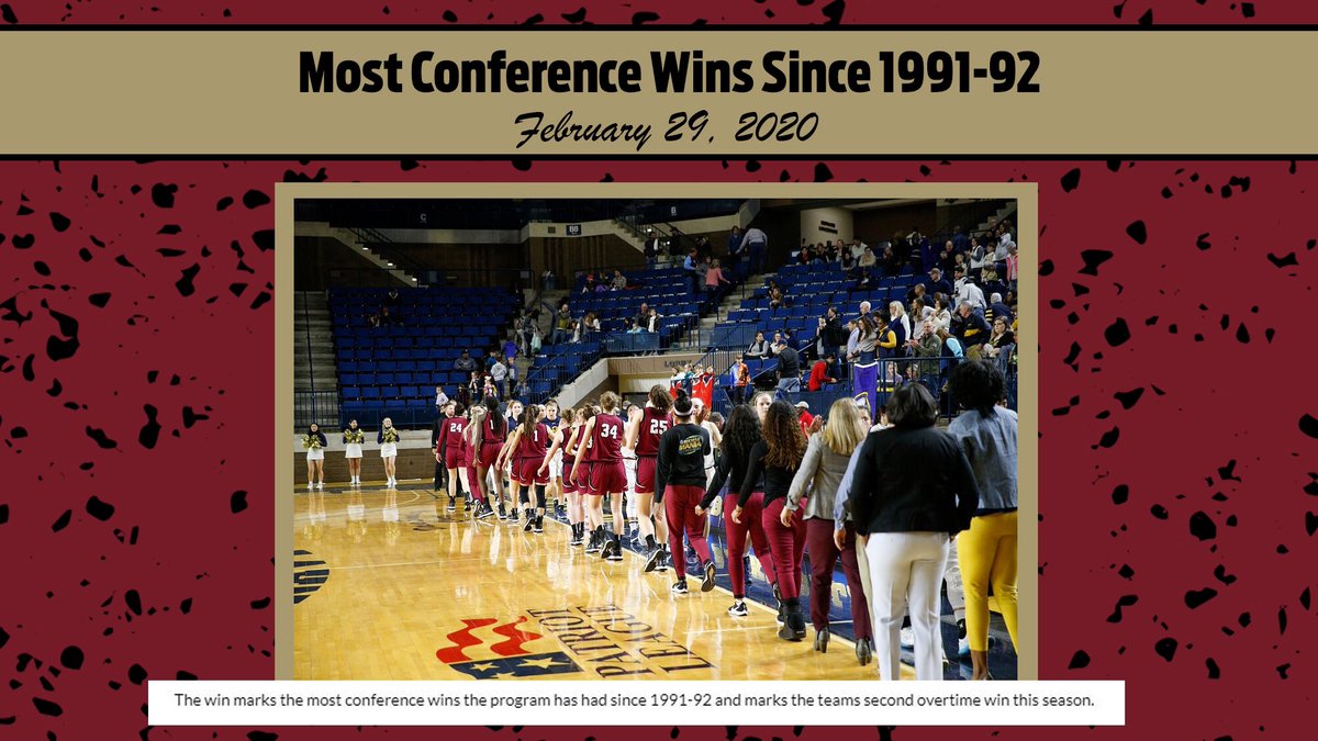 LafayetteWBB's tweet photo. As our 2019-20 #FlashbackMoments come to a close, let’s take a look at #𝟮...

On Feb. 29th, our overtime win at Navy earned us our most conference wins since 1991-92‼️ https://t.co/7jvgeoa6GI