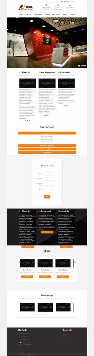 İda Fuar web sitesi çalışması. Daha fazlası ve iletişim için tunayyucel.com
.
.
#web #webyazılım #webyazilim #webtasarim #webtasarım #webajans #tunayyucelcom #tryyazilim #istanbul #tasarım #tasarim #yazilim #yazılım #Website