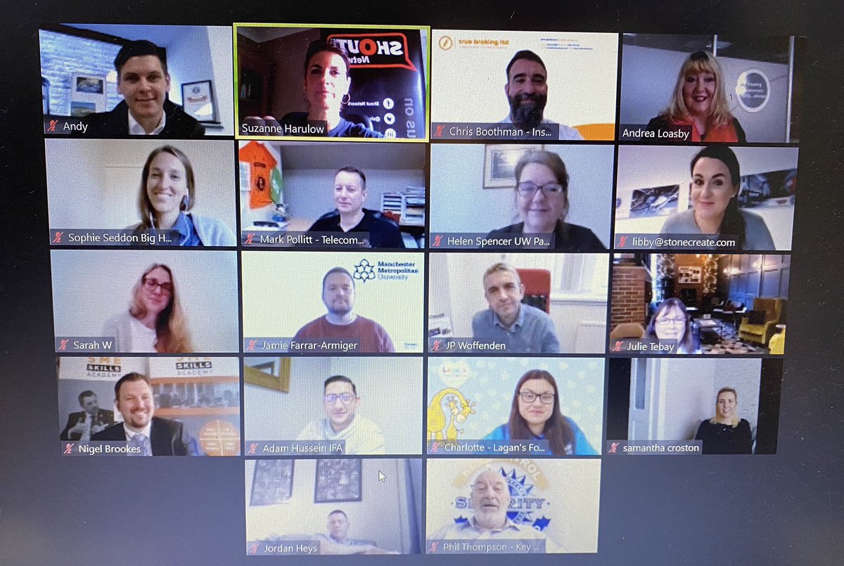 Hello from sunny Bolton (it was actually sunny)
Thanks to Sophie from  @BigHand4Busines for presenting today about how their accountancy and business advice company can help you.
Lots of good news not least that <a href="/StoneCreate/">Stone Create</a> have re taken the web/design and marketing seat 😃
^SH