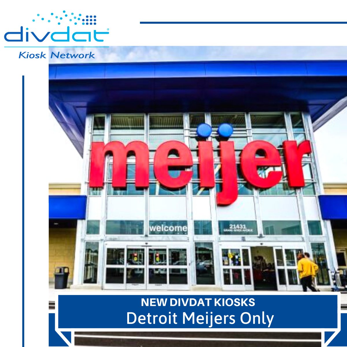 DivDatKiosk's tweet image. Announcement: NEW #DivDat Clean Kiosks are located in both @meijer locations in Detroit.

📍Locations:
Meijer at 1301 8 Mile Rd., Detroit, MI 48203
Meijer at 21431 Grand River Ave, Detroit, MI 48219

Locations New You: bit.ly/ddkiosks
Mobile App: bit.ly/divdatapp