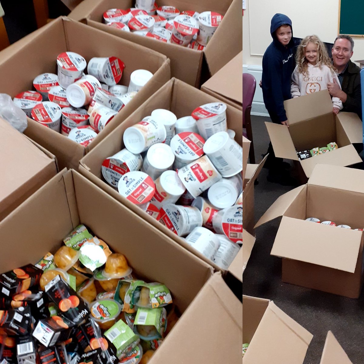 Huge Thanks to <a href="/premierinn/">Premier Inn</a> for the fantastic donation of breakfast items to us &amp; to <a href="/wilsonfruitshop/">Wilson's Fresh Farm Produce</a>
Who delivered it to us ❤
We really appreciate it so much 🥰