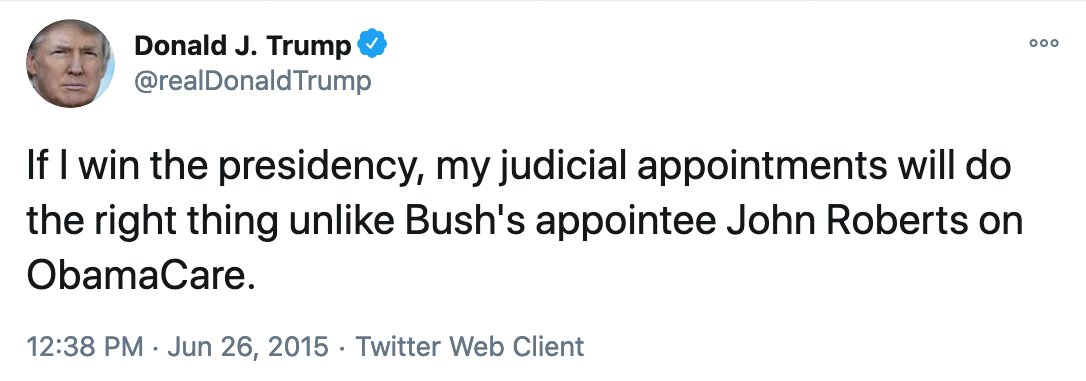 Barrett: "It would be a complete violation of the independence of the judiciary for anyone to put a justice on the court as a means of obtaining a particular result."Trump, however, has not been shy about connecting his judicial picks to policy outcomes.