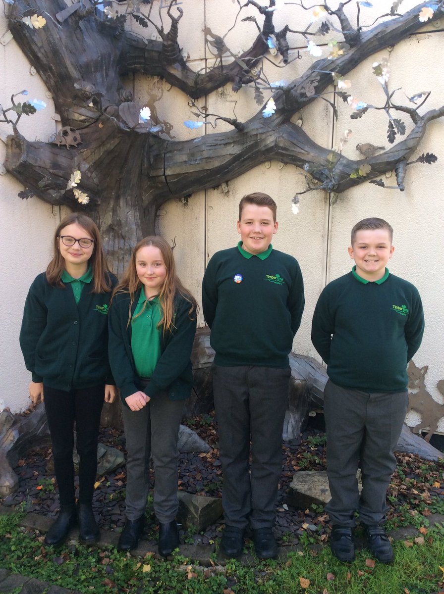 timbertreeyear6's tweet photo. We are pleased to introduce you to our new pupil leadership team. Eve and Harry are our head girl and boy with Robyn and Jake supporting them in their roles as deputies. Well done to everyone who applied, it was a close run contest and you all did us proud. https://t.co/YYMei6Shmk