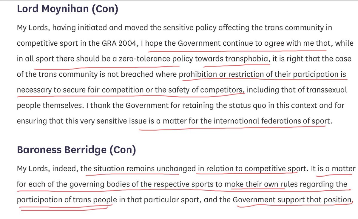 Again. We cannot rely on Sporting bodies to develop their own policy. Sport, separated the basis of biological sex, is the only way to go for any that involve physical size, strength, lung capacity etc. Sex discrimination is necessary in many instances. Sport is one of them.