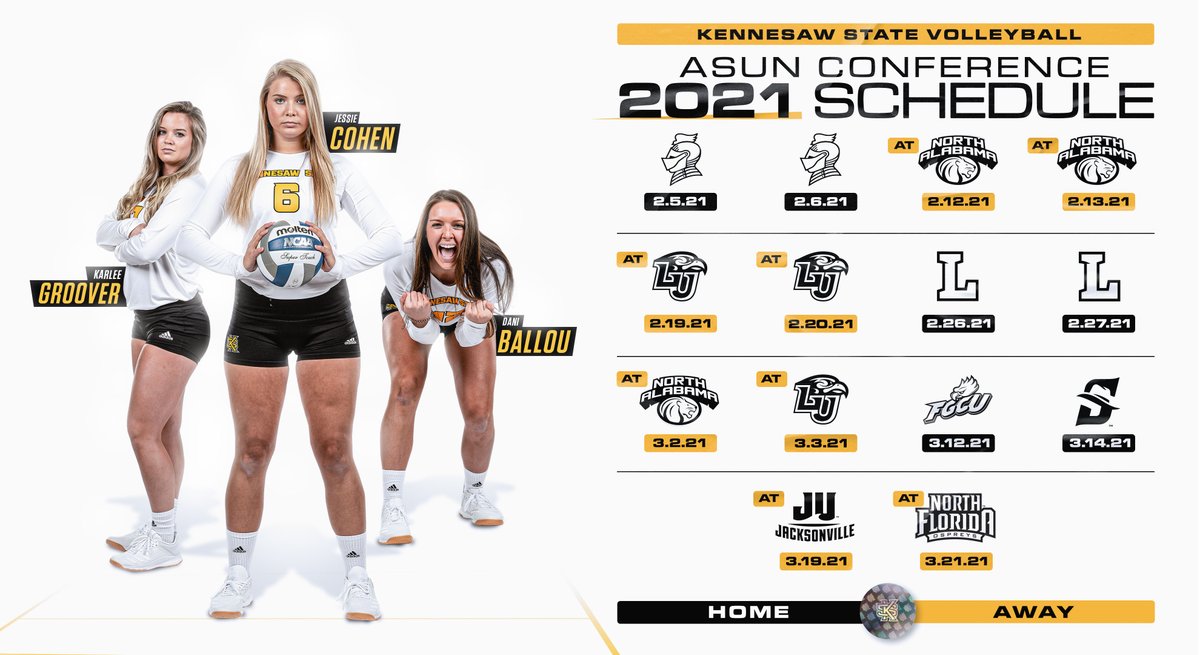 The spring just got THAT much more exciting. 

🦉🏐🔜

#OneKS

📆 : bit.ly/33QCCx8