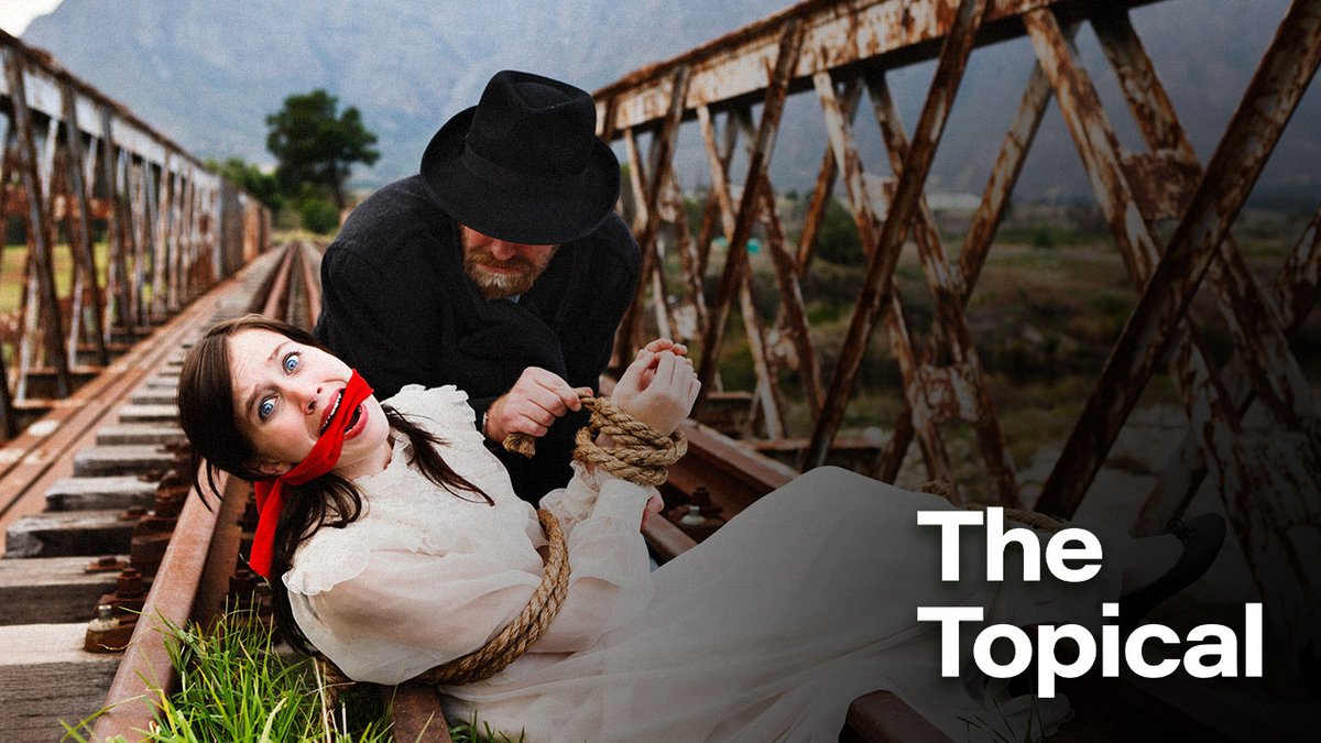 TheOnion's tweet image. Report: Amtrak Loses $100 Million Annually To Route Interruptions Caused By Mustachioed Villains Tying Kidnapped Damsels To Railroad Tracks link.chtbl.com/TheTopicalEp176