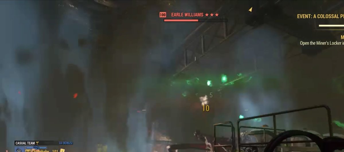 latercaper's tweet image. These phantoms rose from the ground just before Earle did his scream. I've never seen or noticed them before whilst doing the #ColossalProblem event. Are they the ghosts of his victims?? #Fallout76 #EarleWilliams