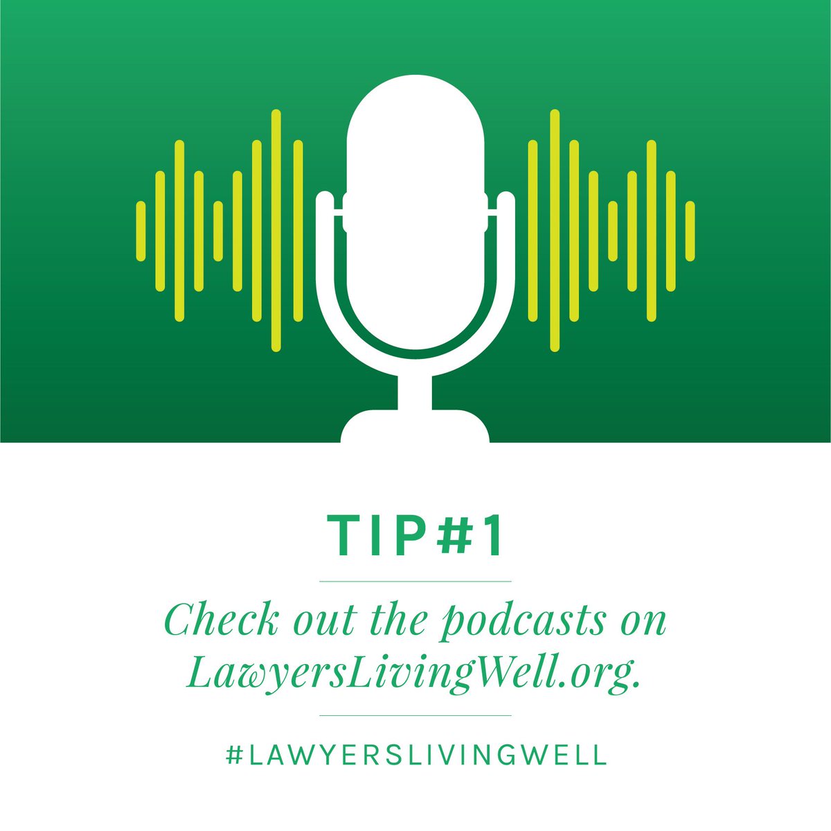 StateBarofGA's tweet photo. #TuesdayTip: Looking for podcasts to expand your horizons and inspire your wellness journey? Check out the #LawyersLivingWell podcast, and find even more recommendations on our website, https://t.co/eZIV4u9hJ3, under Media. #LLWPod https://t.co/EpGoCcwKl7