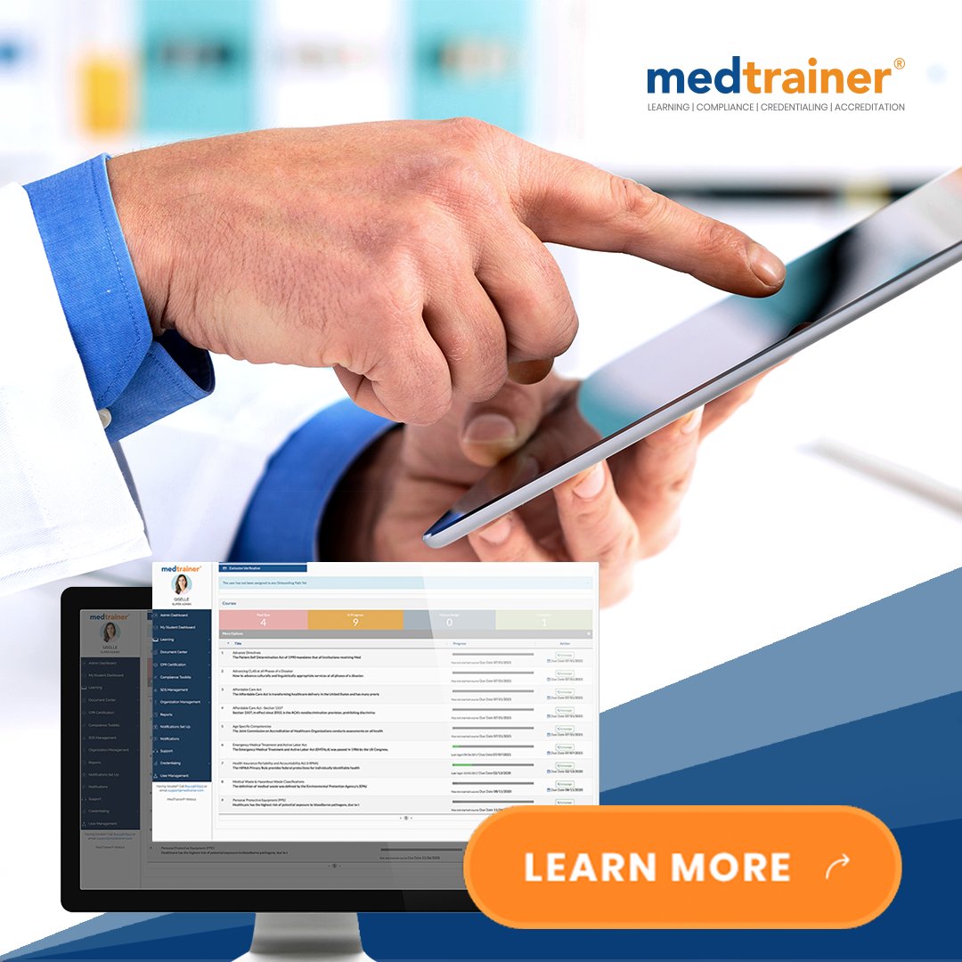 Access MedTrainer's learning system to assign, manage, and report training for your entire facility. Over 350 courses covering important healthcare topics. Book a demo to view more: ow.ly/Vg8J50BRfXy