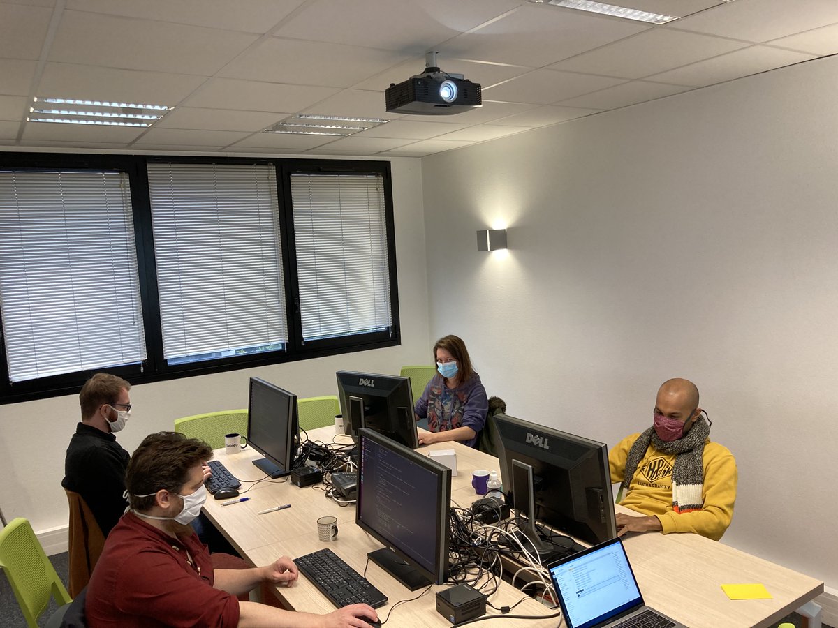 netng's tweet image. Bienvenue à Lisa, Elgan, Boris et Maël. Comme tous les nouveaux arrivants à Net-ng, formation Python + Nagare + Forge avant d’intégrer les équipes projets au service de nos clients.
#developpement #numerique #surmesure #plateforme #logiciels #Python