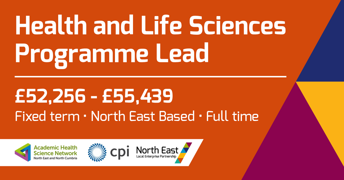northeastlep's tweet photo. We're seeking a high calibre Programme Lead to manage the delivery, communication + development of our Health and Life Sciences strategy, and work with partners across the #health and #lifesciences community to grow the sector https://t.co/N1jejSpeDZ #NEJobs #NorthEastJobs https://t.co/0sLAsK8x14