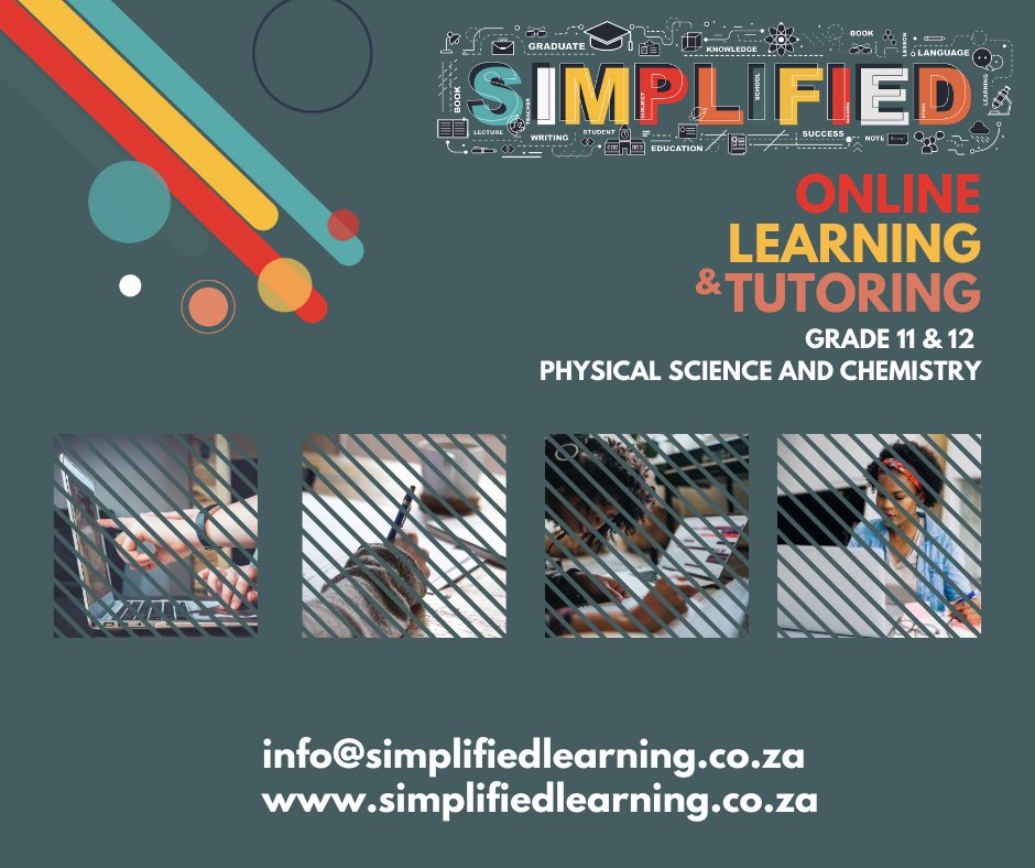 SimplifiedLear3's tweet image. Better marks start with us!

Our helpful online video tutorials will help any Grade 11 or 12 pupil who needs that extra push.
Our courses come packed with detailed course work, a professional approach, and a complimentary online quiz.
 simplifiedlearning.co.za 
#SimplifiedLearning