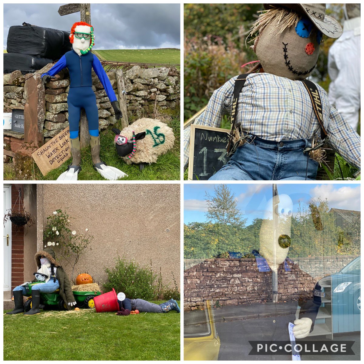 A community brought together by creativity and support for Lazonby Outdoor Swimming Pool . Great Salkeld, Lazonby, Kirkoswald and Renwick residents put on a spectacular scarecrow trail to raise money for the much loved local outdoor swimming pool. #community <a href="/FeatureCumbria/">@featurecumbria</a>