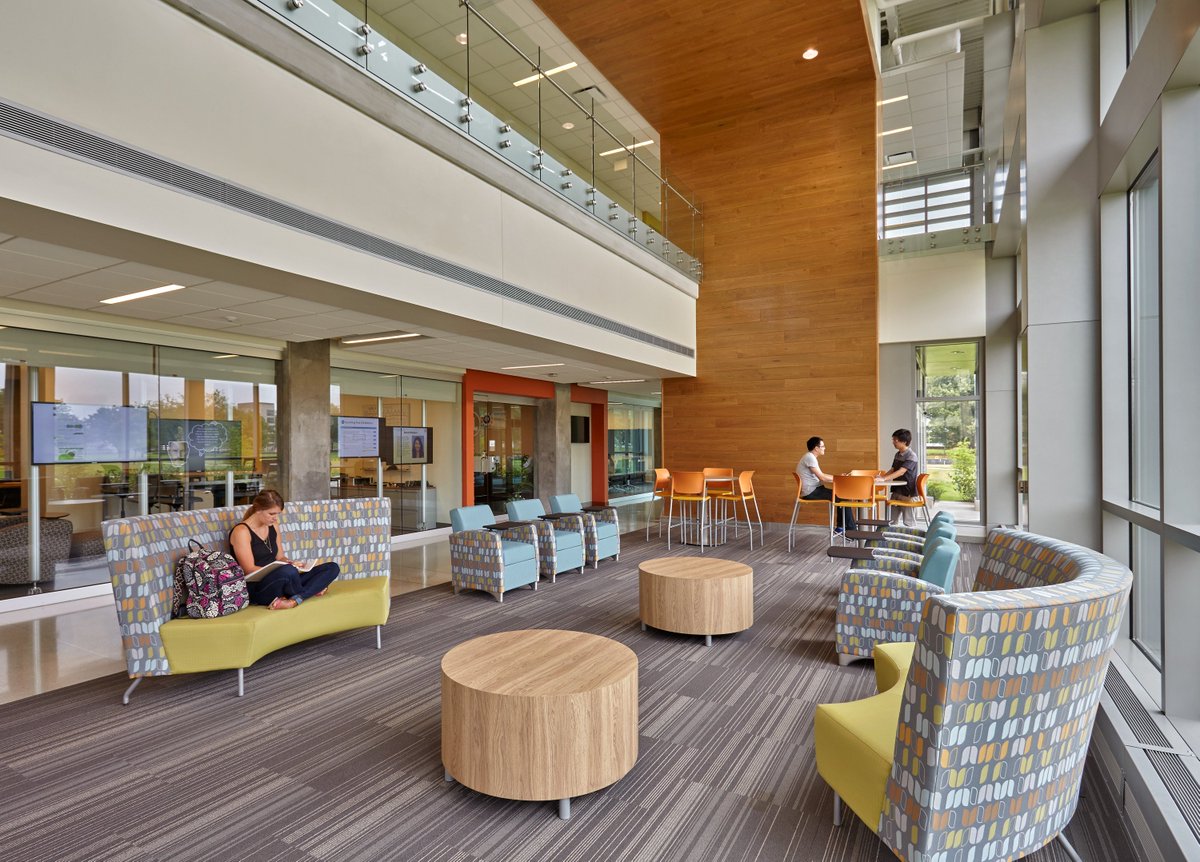 BSAbydesign's tweet photo. Bringing #science and #engineering under one roof, the Science and Engineering Laboratory Building provides critical multidisciplinary teaching and research laboratory space. Public spaces complement the labs by encouraging interaction. https://t.co/4cFmM8THgK #lifestructures https://t.co/X4VnZSpDHh