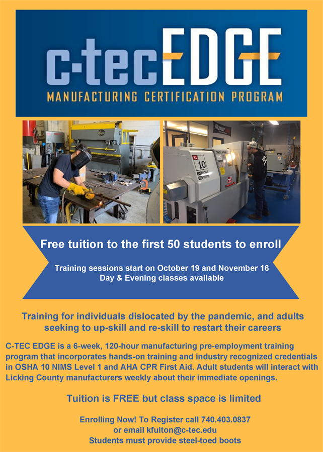 PerryJFS's tweet photo. Look up salaries for "manufacturing technician I", it's a well-paying job with openings posted daily 40 mins. away in Heath, Hebron &amp; elsewhere along I-70. @cteclickingco's EDGE puts you into these careers, at no cost. Starts Oct 19. https://t.co/ERGhXsxT4v  #WorkHardLiveWell https://t.co/0MO2qtJFdl