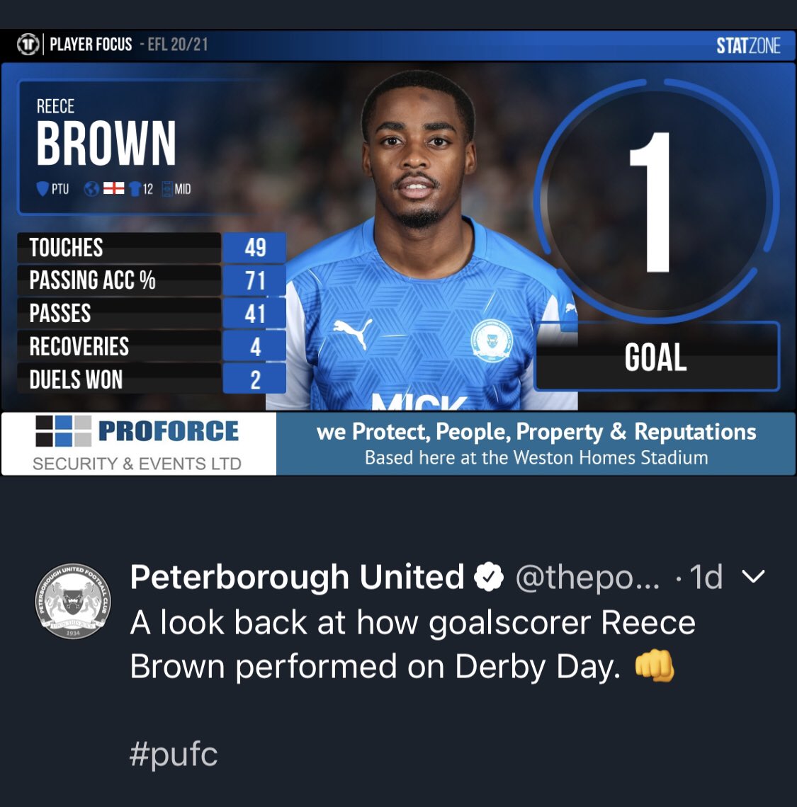 ProforceE's tweet image. We are proud to be part of the Peterborough United Associate Programme for 2020/2021 &amp;amp; 2021/2022
Seasons, as well as having our advertising at all home fixtures we have also already been part of PUFC. Twitter feed.

Why not follow us on Twitter 
@ProforceE